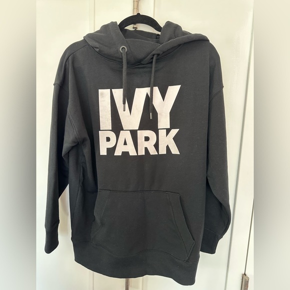 SOLD! IVY PARK Black hoodie Essential Logo Cotton New Without Tag Size S - Picture 12 of 15